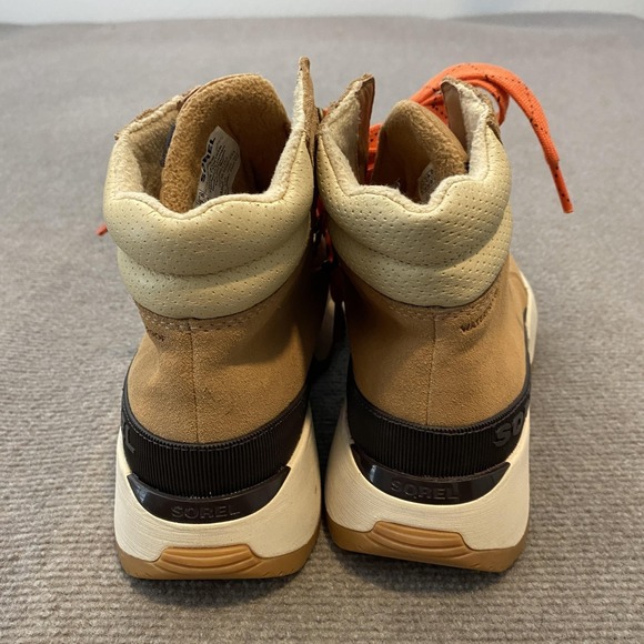 Sorel Kinetic Impact Boots Womens 6.5 Brown Waterproof Ankle Wedge NL5040-253 - Picture 3 of 9